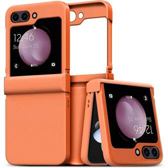 keshengtai 1 件糖果色铰链全覆盖手机壳适用于三星 Galaxy Z Flip7、7FE、6、5、4、3、5G 防水防震防摔防刮