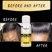 Goiple 27pcs Lace Melting Spray Kit For Closures & Extensions, Styling Agent With Strong Natural Finish, Fast Drying, Water & Oil Resistant, Includes Hair Adhesive Spray, Edge Control Gel, Hair Wax Stick, Multiple Elastic Nylon Wig Caps And Wig Installation Tools - Màu vàng - Xem 4