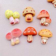 8 قطع مغناطيس ثلاجة سداسي الشكل مصنوع من ABS - ديكور فطر بأشكال مختلفة مصنوع من الراتنج، ملصقات ثلاجة جميلة للمكتب والمطبخ، ديكور خزانة تخزين فريد، هدية شكر مبتكرة