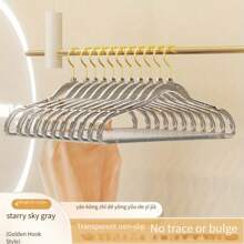 优质透明塑料衣架 - 闪亮的亚克力水晶，超薄且节省空间，抛光表面，适用于外套、西装、裤子和连衣裙、零售店固定装置和设备 - 彩色 - 查看 13