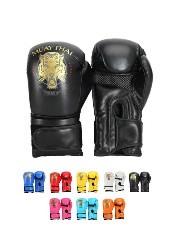 Printed Tiger Boxing Gloves For Men Women Youth Suitable For Boxing Kickboxing Mixed Martial Arts Muay Thai MMA Heavy Bag Training Gym Workout Gloves