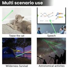 Outdoor, Office Laser Pointer, Super Light Speed, Small And Light, Easy To Carry, High Brightness, Clear Indication, Night, Day Can Be Applied - Black - View 4