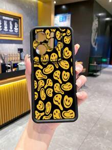 Expression 1pc 多笑脸相机防震手机壳兼容 Galaxy、Infinix、Redmi、OPPO、VIVO、Realme、POCO、Itel