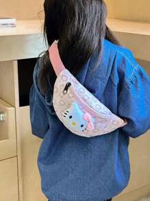 Sanrio 1pc Sanrio Character Cartoon Kids Waist Bag, Cute Preschool Backpack Cross-Body Bag For Boys And Girls