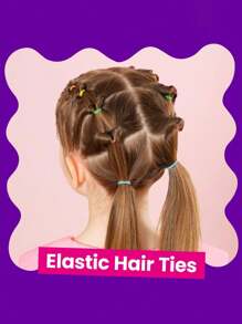 Elastische haarbanden 24 kleuren, mini haar elastiekjes voor haar, kleurrijke peuter haaraccessoires, zachte kleine meisjes haarelastiekjes, haaraccessoires set voor meisjes, baby, kinderen