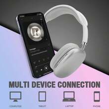 Active Noise Cancelling Headphones Wireless Headphones, Rich Bass, Clear Calls, Suitable For Office, Travel, Gaming, Outing, Sports Headphones, Compatible With All IOS/Android