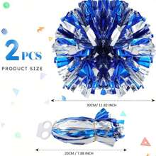 2pcs Cheerleading Flower Ball, Bright Colors, Thickened And Encrypted, With A Ring Buckle For More Firm ,Cheer Dance Competition Supplies, Cheerleading Party Supplies, Fancy Cheering Prom Fancy Cheer Cheerleading Flower Ball