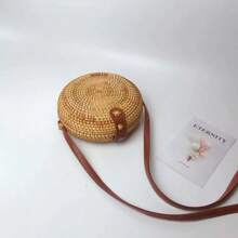 Women's 2025 New High-End Niche Shoulder Crossbody Bag, Handmade Woven Straw Bag