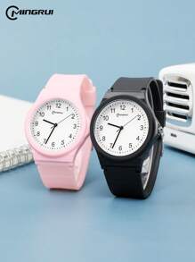 Montre à quartz de mode classique, résistante à l'eau 3ATM, résistante aux chocs et aux chutes, convient aux étudiants, cadeau pour enfants, décoration de campus