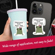 SLAY-DHD Vinyl Decal Sticker - Humorous Motivational Adhesive Label For Cars, Laptops, Luggage - Vinyl Material,School Supplies,Back To School - Multicolor - View 5