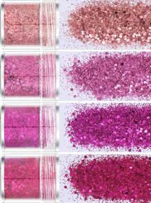 4pcs/Set Sparkly Sequin Decor DIY Festival Hair Accessories, Multifunctional Use ,Hair Styling Tools - Multicolor - View 8