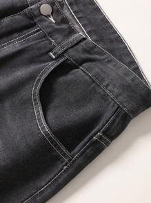 HEHCN Men's Relaxed Fit Distressed Vintage Washed Gray Straight Leg Casual Jeans, Wide Leg Pants, Suitable Gift For Husband/Boyfriend