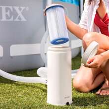 Intex Depuradora de cartucho para piscina, filtración 3.785 l/h, cartucho reemplazable tipo A, indicador visual, Hydro Aeration, compatible hasta 21.100 L, mantenimiento de agua en piscinas ✅ Entrega 24/48h a España (península)