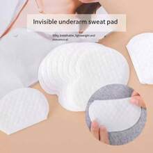 1pc/5pcs/10pcs/20pcs/50pcs/100pcs/150pcsSet Disposable Non-Woven Fabric Invisible Pad Anti-Sweat Patch, Minimalist White Underarm Anti-Sweat Patch, For Long-Lasting And Effective Sweat Prevention, Invisible Sweat Absorption