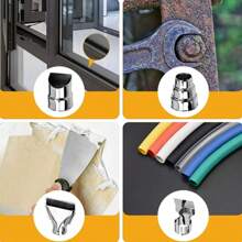 2500W Heat Gun Electric Hot Air Gun Dual Temperature LCD Display 4 Nozzles Tool