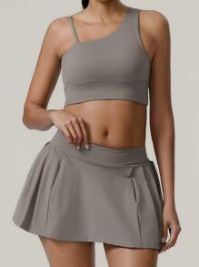 MASKERT Ensemble femme printemps et été, ensemble de sport, ensemble de yoga, débardeur, jupe, pantalon, ensemble de fitness, ensemble de sport, ensemble de tennis, exercice, loisirs à la maison, confortable et respectueux de la peau