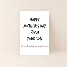 1 张有趣的母亲节/生日贺卡 - 送给女儿、儿子或丈夫的完美礼物 - 彩色 - 查看 7