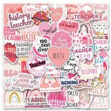 64Pcs Pink Stickers Vinyl Aesthetics Stickers, Decals, Scrapbooking, Diary, Bumper, Skateboard, Water Bottle, Cartoon, Hard Hat, Car Stickers