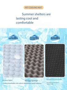 1 Peça Nova Esteira de Resfriamento de Verão para Animais de Estimação, Cama de Cachorro com Pérolas Refrescantes, Respirável, Esteira para Gato, Filhote de Cachorro, Mantém a Cama de Cachorro e de Gato Fria, Fácil de Limpar