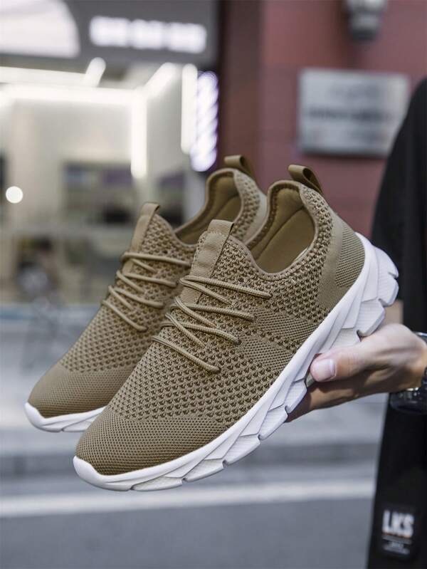 DaoLxi Schuhe für Herren Gym Tennis Athletisch Mesh Mode Sneaker Leichtgewicht Sport Workout Laufen Lässig Schuhe Bequeme Schuhe Trainer Braun, für aktive Jeans Outfits