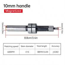 OUR ADVENTURE BOOK 1pc Precisie 10mm HSS Kantenzoeker voor Draaibank - Titanium Gecoat, Niet-Elektrisch, Zeer Precisie Meetinstrument met 4mm Sonde