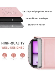 Tablet Sleeve Bag Carrying Case With Storage Pockets Fits New 11-Inch IPad Pro M4/IPad Air M2 2024, IPad Air 5/4 10.9, IPad Pro 11, IPad 10/9/8th 10.9/10.2, Tab S8/S9 11, Pink - 粉色 - 查看 4