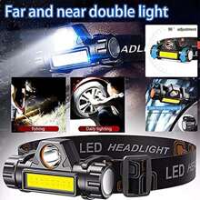 1pc High Brightness Rechargeable Headlamp, Multi-Function Long Battery Life Waterproof Portable Mini Headlight For Outdoor Work Fishing, Camping Accessories