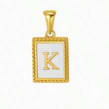 1pc Stainless Steel English Letter Pendant Personalized Mix Ins Style Commuter Necklace Pendant For Men And Women