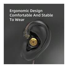 KZ Écouteurs originaux KZ EDX Pro, écouteurs intra-auriculaires de type moniteur, basse, sport, anti-bruit, audio haute-fidélité avec microphone, nouvelle arrivée