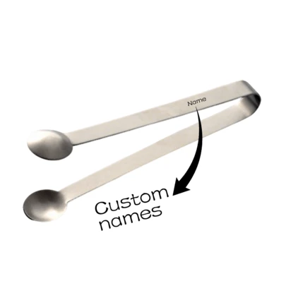 1pc Multipurpose Stainless Steel Jewelry Clamp, Customizable Name, Nordic Style Jewelry Clamp, Sugar Tong, Ice Cube Tong, Snack Clamp, Coffee Sugar Cube Tong, Cute Small Clamp, Lemon Slice Clamp, Towel Clamp, Jewelry Clamp