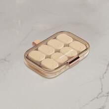 1pc 7 Days Portable Pill Box Weekly Pill Box Travel Medicine Storage Pill Case Drug Container Tablet Dispenser Plastic Independent Lattice