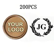 200 Pcs Wax Seals Stickers, Custom Logo Wax Stickers, Handmade Wax Seal Stickers For Wedding Invitation, Self-Adhesive Envelope Wax Stickers-Bronze,Back To School,School Supplies,Multi-Functional,Ornamental,Reusable,Modern,Colorful,Cute,Vintage,Cartoon,Kawaii,Custom,Personalized,Unique,Customized,Workers,Clients,Students,For Business/Work/Office,For School,School Supplies,Back To School,For Office,For School,For Classroom,For Teacher Gifts,For University,For Colleague,For Dorm Rooms,For Teacher,For Boys And Girls,For Teenagers,Junior High School Students,Middle School Students,High School Senior High School Students,College Students,University Students,Freshman,Sophomore,Underclassmen