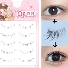 C Curl North Star Lower Lashes Slouchy False Lashes, Natural Simulation Fairy Lash, Comic Style, Suitable For Parties, Daily Travel Wear, Easy To Wear, DIY Eyelash Extension, Natural And Voluminous Look