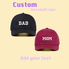 1 cái, Unisex, Mũ thêu tùy chỉnh, Mũ lưỡi trai cá nhân hóa, Mũ bóng chày thêu logo, Chữ lồng văn bản của riêng bạn, Tiệc độc thân, Sản phẩm kinh doanh nhỏ - Nhiều màu - Xem 12