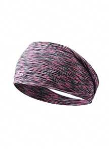 1 件运动风格跑步健身瑜伽男女运动头带高弹力可拉伸头带彩虹色头带健身房户外运动跑步瑜伽骑行篮球头带 - 彩色 - 查看 17