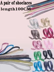 1 Pair Round Shoelaces In Rose Red, Suitable For Casual Shoes, Sneakers, Canvas Shoes, Basketball Shoes, Outdoor Shoes - Red - View 6