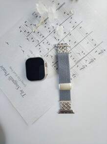 chinbersky 1 Pack Braided Stretchy Watch Bands With Metal Buckle, Chinese Band Knot – Fits 38mm 40mm 41mm 42mm 44mm 45mm 46mm 49mm Smartwatch (Women & Men), Adjustable Quick-Release Nylon Solo Loop Elastic Straps – Compatible With Series 10/9/8/7/6/5/4/3/SE/Ultra