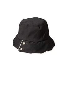 1pc Women's Bucket Hat, Korean Version, Spring/Summer, Pearl & Rhinestone Decor, Fashionable & Versatile Sun Protection Hat For Outdoor Casual Wear - MZ2357 - View 9