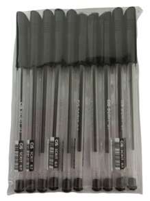 Kit 10 Scrit Ballpoint Pens Needle Tip 0.7mm Cis - 黑色 - 查看 2