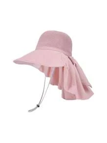 1 Stück Damen Sonnenhut mit Großem Schirm, Sommer Outdoor Hut mit breiter Krempe zum Sonnenschutz - Fischerhut - Übersicht 11