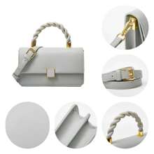 Borsa a tracolla monospalla Top Twist Tote Bag da donna, portafoglio estivo e borsa a tracolla con tracolla staccabile