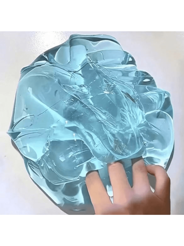 1pc Crystal Slime, Stretchy Bubble Foam Toy For Stress Relief, Popular Large Bubble Wrap Cracking Noise