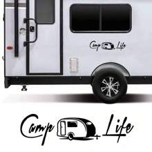 Creative Camper Life Rv Truck Car Body Sticker Motorhome Caravan Van Travel Decor Decal Auto Vinyl Tuning Accessories Decoration - 56x16cm/22.05x6.30inch - View 10