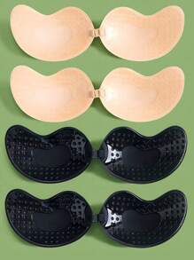 Sticky Bra - Invisible Push Up Bra Backless Strapless Bra, Seamless Front Buckle Bra Underwear Women Self Adhesive Silicone Adhesive, Self-Adhesive Backless Reusable Push Up Nipple Covers, Women's Lingerie & Underwear Accessories
