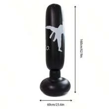 1pc Vertical Fitness Fighting Sanda Venting Anger Injection Inflatable Boxing Column Taekwondo Training Sandbag Punch Column