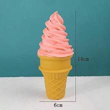 1/2pcs Random Realistic Fake Ice Cream Cone Model, Commercial Sundae Display, Showcase Decoration, Photography Prop - Multicolor - View 14