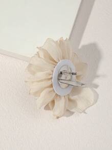 Novo Clipe de Cabelo e Broche 2 em 1 de 9cm com Design de Flor de Chiffon, Acessórios de Cabelo de Verão para Mulheres, 1 Peça Grampo de Cabelo Garra Boho Dia dos Namorados, Acessórios de Cabelo, Material Escolar