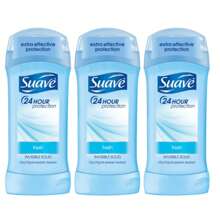 Suave Antiperspirant Deodorant 24-Hour Odor And Wetness Protection Shower Fresh Deodorant For Women, Package May Vary, 2.6 Ounce Pack Of 3 - 彩色 - 查看 1
