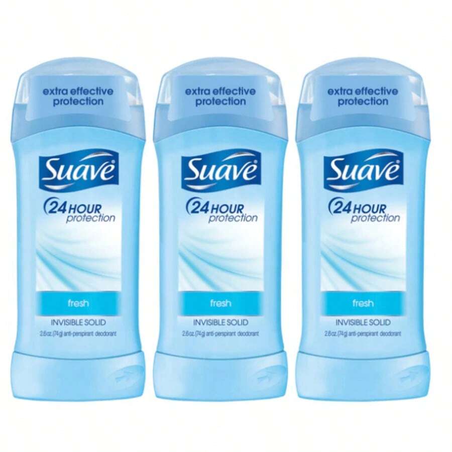 Suave Antiperspirant Deodorant 24-Hour Odor And Wetness Protection Shower Fresh Deodorant For Women, Package May Vary, 2.6 Ounce Pack Of 3 - 彩色 - 查看 1