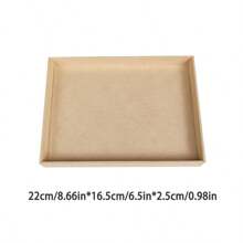 1pc Multifunctional Blank Jewelry Display Tray, Suitable For Necklaces, Earrings, Rings, Great Gift For Women